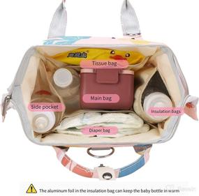 img 3 attached to Backpack Waterproof Convertible Separation Outdoor Diapering best in Diaper Bags