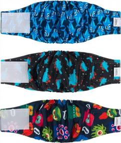img 4 attached to Washable Male Dog Belly Wraps: Keep Your Pup Clean And Mess-Free With CuteBone Diapers (DM07XS)