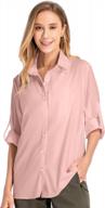 women's upf 50 long sleeve sun protection quick dry outdoor fishing hiking travel shirt логотип
