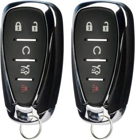 img 4 attached to 🔑 2016-2019 Chevy Camaro Malibu Cruze Smart Key Fob Keyless Entry Remote - 2 Pack (HYQ4EA)