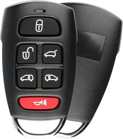 img 4 attached to 🔑 Удобный бесключевой пульт KeylessOption для Kia Sedona и Hyundai Entourage - Беспроблемный пульт для сигнализации автомобиля в форме ключа для минивэнов