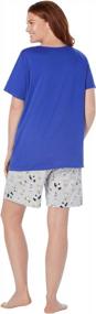img 2 attached to Comfortable And Stylish: Women'S Plus Size Knit PJ Short Set By Dreams & Co.