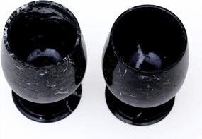 img 2 attached to Handmade Black Marble Wine Glasses: Perfect For Intimate Gatherings And Elegant Home Decor