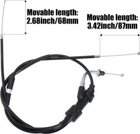 img 3 attached to 🏍️ QAZAKY Throttle Cable Compatible with Yamaha Y-Zinger PW50 Dirt Bike Assy 1981-2009 - Premium Quality and Superior Performance