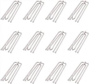 img 4 attached to Transform Your Curtains With Adiyer'S Stainless Steel Curtain Pleater Tape Hooks - 25 Pack With Long Neck And 4 Prongs Pinch For Perfect Drapery Pleats - 7Cm Length