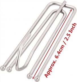 img 3 attached to Transform Your Curtains With Adiyer'S Stainless Steel Curtain Pleater Tape Hooks - 25 Pack With Long Neck And 4 Prongs Pinch For Perfect Drapery Pleats - 7Cm Length
