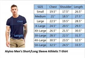 img 2 attached to Aiyino Men'S Fitted Long Sleeve Crew Neck T-Shirt - Soft And Casual In Sizes S To 5XL