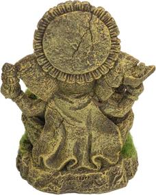 img 2 attached to 🏞️ Exotic Environments Ganesha Statue with Moss - Blue Ribbon 006159