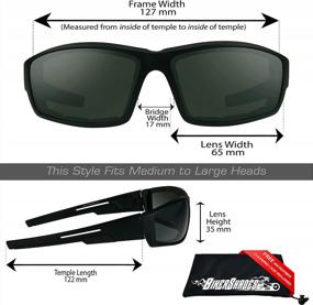img 3 attached to Windproof Foam Padded Sunglasses For Motorcycle Riding Safety - Men'S Shield
