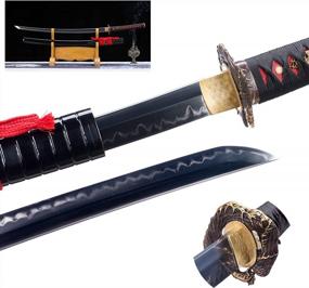 img 4 attached to Японский меч катана T10 из закаленной глины - настоящее лезвие FUNAN SENGO Full Tang с полировкой