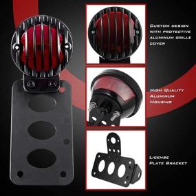 img 3 attached to KaTur Motorcycle License Bracket Taillight