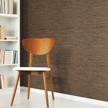 peel and stick wallpaper with brown faux grasscloth design and non-textured finish by roommates rmk11312wp logo