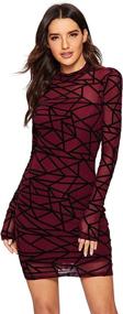 img 2 attached to Romwe Womens Through Stretch Bodycon Women's Clothing in Dresses