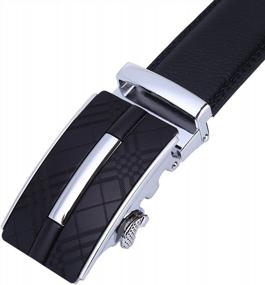 img 2 attached to 👔 Lavemi Men's Genuine Leather Adjustable Ratchet Belt for Dress & Casual Wear - Exact Fit, Stylish Gift Box Included