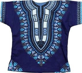 img 1 attached to RaanPahMuang Unisex Childrens African Dashiki Girls' Clothing : Tops, Tees & Blouses