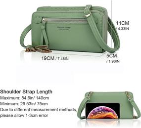 img 2 attached to Crossbody Blocking Cellphone Shoulder Tassels Women's Handbags & Wallets via Crossbody Bags