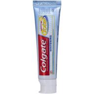 colgate total whitening twin toothpaste: double the brightness for a stunning smile! logo