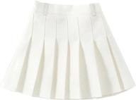 waisted pleated skater tennis uniform girls' clothing ~ skirts & skorts logo