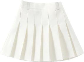 img 4 attached to Waisted Pleated Skater Tennis Uniform Girls' Clothing ~ Skirts & Skorts