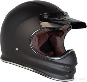 img 1 attached to 🏍️ TORC T3 Retro Classic Full-Face Motorcycle Helmet: Unisex-Adult Safety Gear for Timeless Style