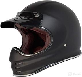 img 4 attached to 🏍️ TORC T3 Retro Classic Full-Face Motorcycle Helmet: Unisex-Adult Safety Gear for Timeless Style