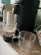img 1 attached to Set Of 4 Clear Double Wall Glass Coffee Mugs With Handles - 8Oz Insulated Glass For Latte, Cappuccino, And Coffee By CNGLASS review by Thomas Taylor