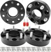 richeer 4 pcs hub centric 5x5.5 wheel spacers for 2012-2018 ram 1500, 1.5 inch 5x139.7mm wheel spacers with studs m14x1.5 center bore 77.8mm logo