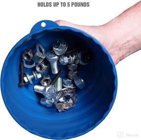 img 2 attached to 🔧 OEM TOOLS 25334 Blue Magnetic Nut Cup with Coated Magnet, 6 Inch Diameter - Ideal for Holding Nuts and Bolts on Ferrous Work Surfaces