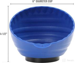 img 1 attached to 🔧 OEM TOOLS 25334 Blue Magnetic Nut Cup with Coated Magnet, 6 Inch Diameter - Ideal for Holding Nuts and Bolts on Ferrous Work Surfaces