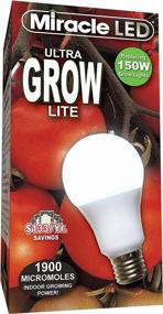 img 1 attached to Miracle LED Коммерческая гидропоника Ultra Grow Lite - заменяет до 150 Вт - дневной белый светодиод полного спектра для выращивания растений в помещении для домашнего садоводства и садоводства (605188)