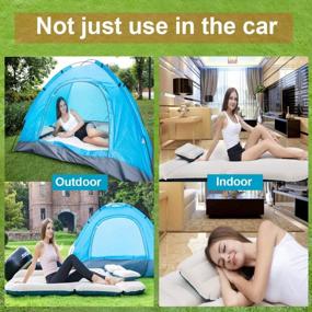 img 3 attached to WEY&FLY SUV Air Mattress Thickened And Double-Sided Flocking Travel Mattress Camping Air Bed Dedicated Mobile Cushion Extended Outdoor For SUV Back Seat 4 Air Bags