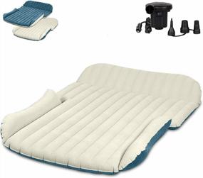 img 4 attached to WEY&FLY SUV Air Mattress Thickened And Double-Sided Flocking Travel Mattress Camping Air Bed Dedicated Mobile Cushion Extended Outdoor For SUV Back Seat 4 Air Bags
