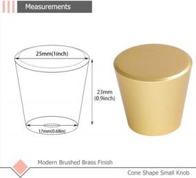 img 2 attached to Обновите свою кухню с помощью наборов из 15 ручек LONTAN из матовой латуни: современная золотая фурнитура для шкафов и ящиков