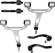 upgrade your mercedes-benz suspension system: lsailon 6pcs front inner outer tie rods and upper control arms kit for ml320, ml350, ml430, ml500, and ml55 amg from 1998-2005 logo
