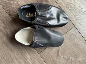 img 6 attached to Jazz Slip-On Leather Dance Shoes for Toddlers, Kids, Girls, and Boys