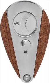 img 2 attached to Xikar Xi3 Cigar Cutter With Unique Teardrop Shape For 54 Ring Gauge Cigars, Made Of High-Quality 440 Stainless Steel With HRC 57 Hardness, And Redwood Handles