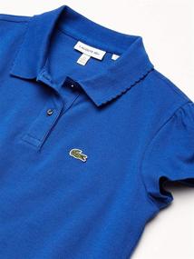 img 1 attached to Lacoste Short Sleeve Pique Iconic Girls' Clothing at Tops, Tees & Blouses
