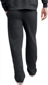 img 3 attached to Hanes Ecosmart Fleece Pockets Black Sports & Fitness