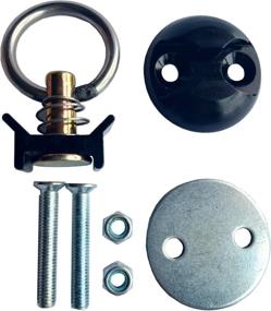 img 2 attached to ⚓️ Set of 4 Round Anchor Point Tie Down Kit with Bolt On Fitting & Quick Release Tie Down Anchor