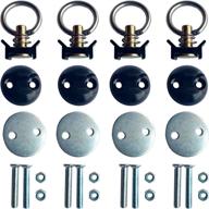 ⚓️ set of 4 round anchor point tie down kit with bolt on fitting & quick release tie down anchor логотип