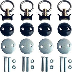 img 4 attached to ⚓️ Set of 4 Round Anchor Point Tie Down Kit with Bolt On Fitting & Quick Release Tie Down Anchor