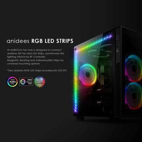 img 2 attached to EATX/ATX PC Gaming Case With 5 RGB PWM Fans & 2 LED Strips - Anidees AI Crystal Cube AR V3 Dual Chamber Tempered Glass