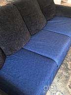 img 1 attached to Gray Linen Sofa Cushion Covers - Non-Slip And Wrinkle-Resistant Slipcovers With Tie Ropes For Added Protection - 3-Piece Set For Chairs, Benches, And Loveseats review by Mary Mabior