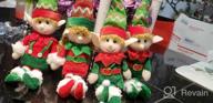 img 1 attached to Set Of 4 Flexible Christmas Elves Plush Dolls - 12-Inch Adorable Holiday Ornaments For Xmas Tree Decoration, Parties, And Santa Character Displays review by Chris Jenkins