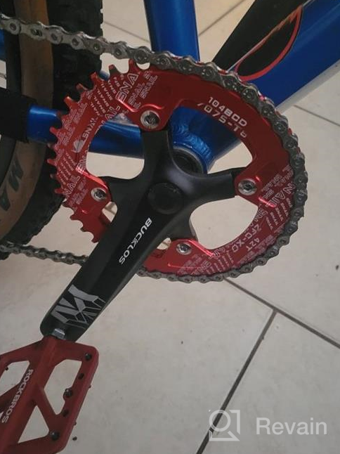 img 1 attached to BUCKLOS MTB 170Mm Square Taper Crankset, 104 BCD Mountain Bike Narrow Wide Tooth Chainring 32/34/36/38/40/42T, Single Speed Round/Oval Chainring And Crank, Fit Shimano, SRAM, FSA review by Tim Evans