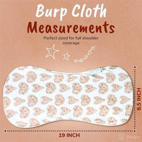 img 3 attached to 👶 Ultra Absorbent Organic Burp Cloths for Baby Girls - 5-Pack Burping Cloth, Spit Up Rags, and Newborn Towel - Burpy Bib Set for Unisex, Boys, and Girls - Milk Spit Up Rags - Burp Cloths Bundle