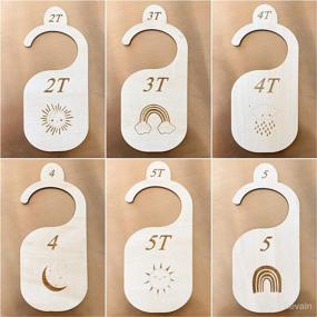 img 3 attached to The LoLueMade Company: Eco-Friendly Wood Toddler Baby Closet Dividers - Organizers for Toddler Baby Clothes, Nursery Decor, and Baby Shower Gifts (Sunshine Toddler Dividers)