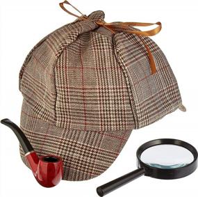 img 2 attached to Unleash Your Inner Detective: 2-Pack Halloween Costume Accessory Kits For Friends & Couples - Classic Book Novel Characters Props & Accessories Perfect For Theme Parties & Mysteries