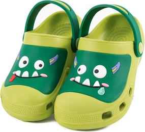 img 4 attached to JACKSHIBO Stranger Dinosaur MonsterGreen Boys' Sandals - Comfortable and Stylish Footwear