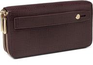 daisy rose zipper wallet clutch - stylish women's handbags & wallets for hassle-free organization logo